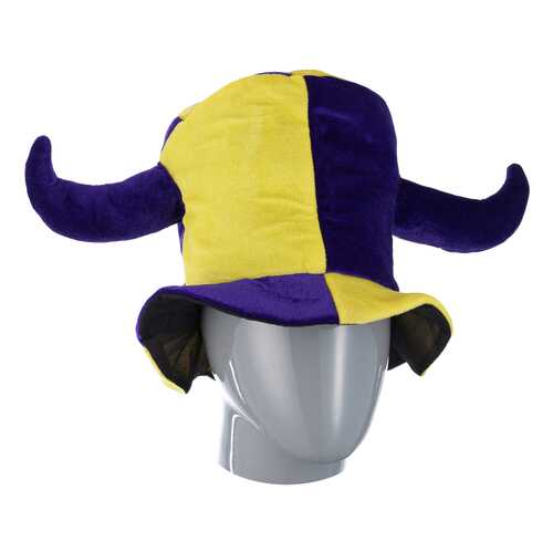 Шутовская шляпа с двумя рогами желто фиолетовая Snowmen Е40264 в Дети