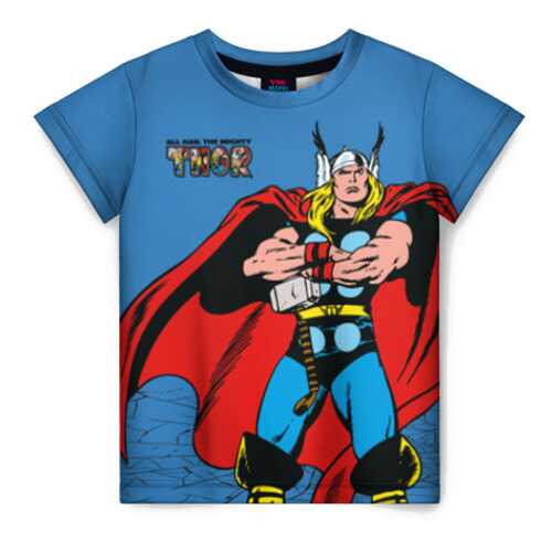 Детская футболка 3D All hail the mighty Thor размер 104 в Дети
