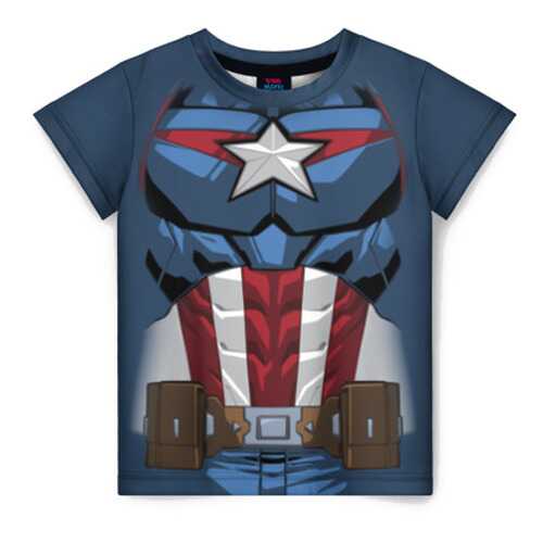 Детская футболка ВсеМайки 3D Captain America costume, р. 122 в Дети