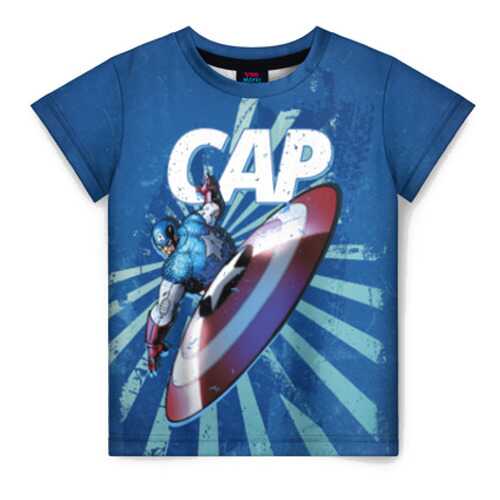 Детская футболка ВсеМайки 3D Captain America, р. 110 в Дети