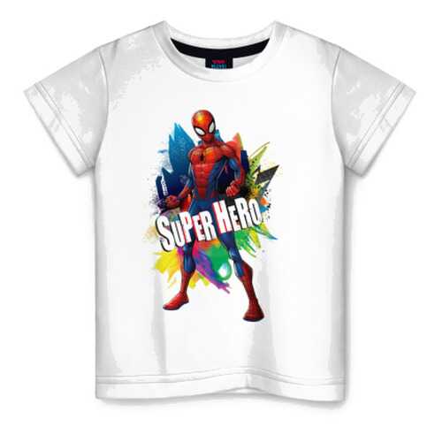 Детская футболка ВсеМайки Spider-Man Super Hero, размер 140 в Дети