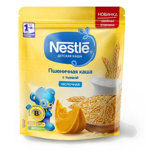 Каша молочная Nestle Пшеничная с тыквой с 5 мес. 220 г в Дети