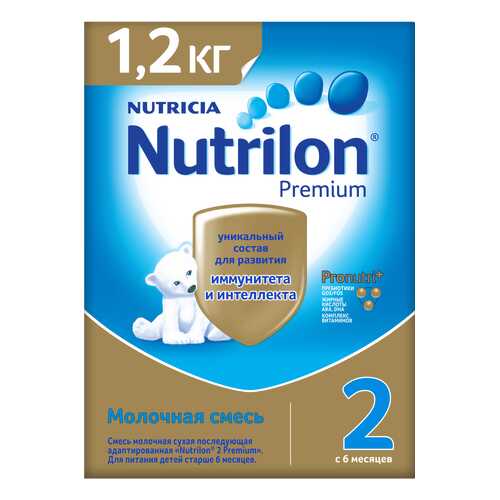 Молочная смесь Nutrilon Premium 2 от 6 до 12 мес. 1 200 г в Дети