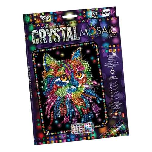 Мозаики Danko Toys CRM-01-02 Crystal Mosaic Кот в Дети