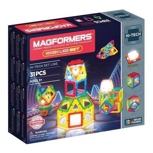 Конструктор магнитный Magformers Neon Led в Дети