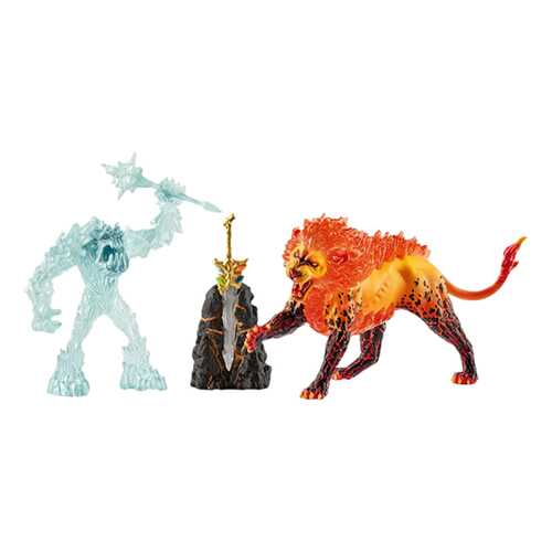 Игровой набор Schleich Игровые Фигурки Ледяной Монстр Против Огненного Льва в Дети