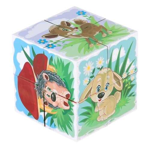 Набор кубиков-пазлов Десятое Королевство Дикие животные и их малыши в Дети