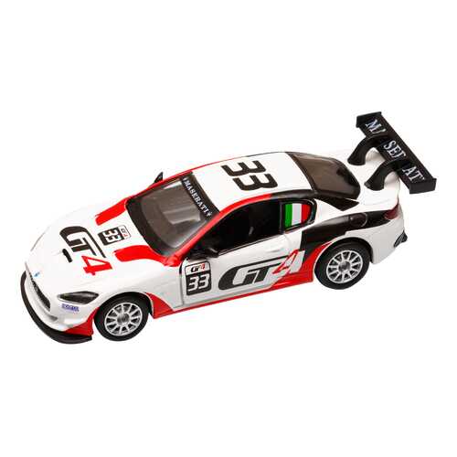 Машинка металлическая ТМ Автопанорама 1:43 maserati Gran Turismo MC GT4 белый JB1251216 в Дети