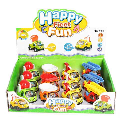 Набор машинок Shenzhen toys Happy fieet fun, 12 шт. в Дети