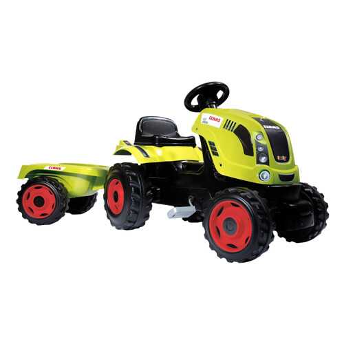 Каталка детская Smoby трактор педальный CLAAS Farmer XL с прицепом в Дети