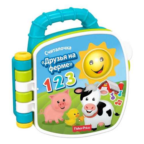 Книга Музыкальная Fisher Price Учим Животных в Дети