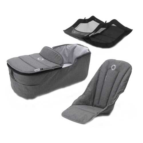 Комплект Bugaboo Fox2 (Бугабу Фокс2) стильный style set GREY MELANGE 230255GM02 в Дети