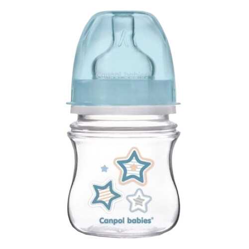 Бутылочка Canpol babies easystart с широким горлышком, антиколик 120 мл, голубой в Дети