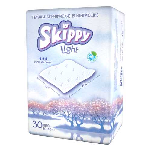 Гигиенические пеленки детские Skippy Light, р-р 60x60 30 шт. в Дети