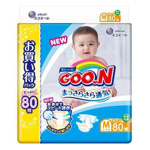 Подгузники GOO.N ULTRA JUMBO PACK 6-11 кг 80 шт M*3 в Дети