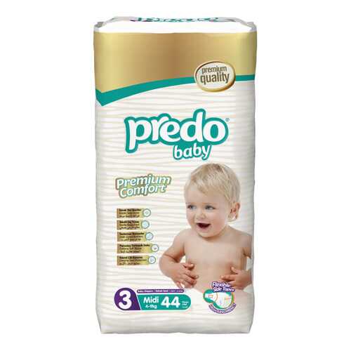 Подгузники Predo Baby Midi №3 Преимущественная 44 шт. 4-9 кг в Дети