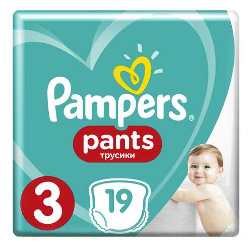 Подгузники-трусики PAMPERS Pants для мальчиков и девочек Midi (6-11кг) 19 шт. в Дети